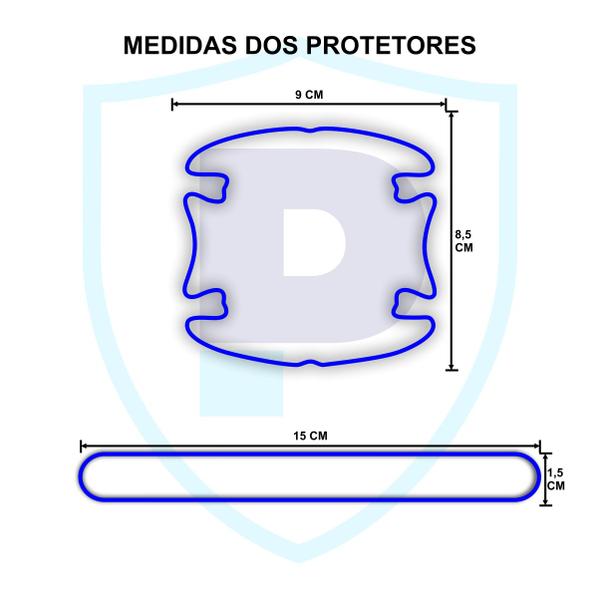 Imagem de Kit Película Protetor De Maçaneta Fibra Resinado Chery