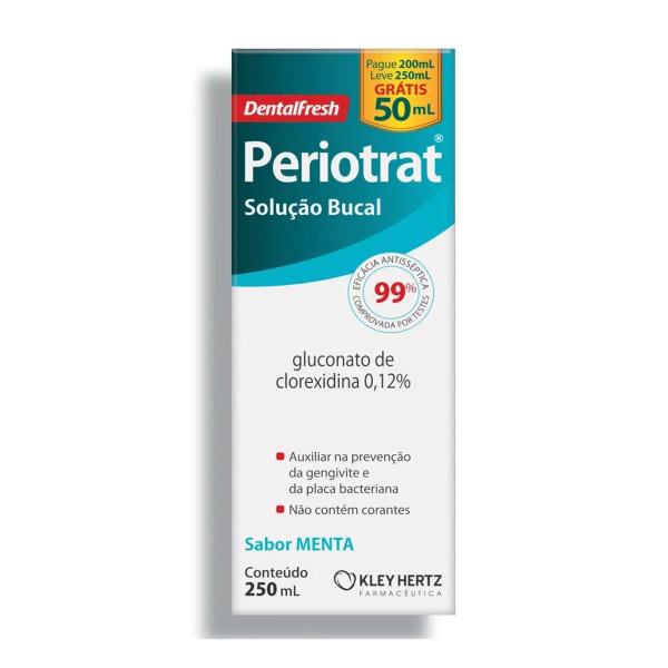 Imagem de Kit Periotrat Solução Bucal Sabor Menta C/ 6 Caixas De 250ml