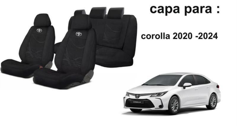 Imagem de Kit Personalizado Assentos Corolla 20-24 + Volante + Chaveiro