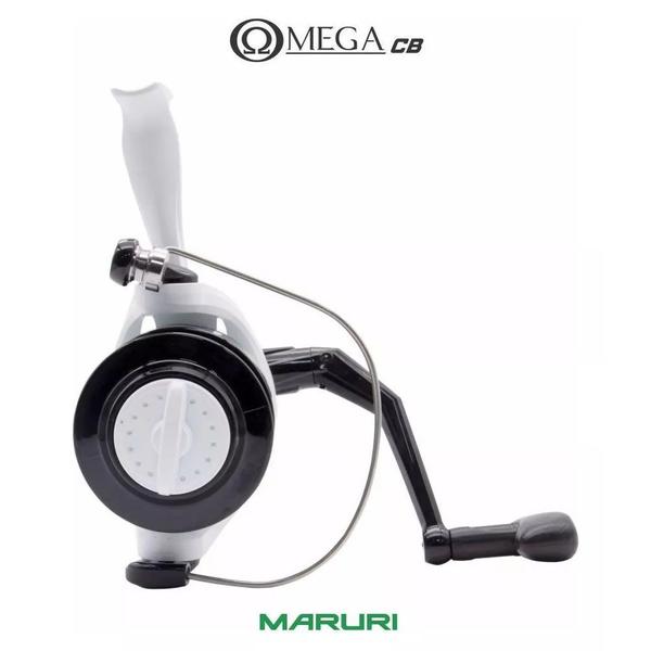 Imagem de Kit Pesca Molinete Omega 5000 Drag 9kg Vara de Carbono Staff Albatroz 2 Pts Linha 100mts