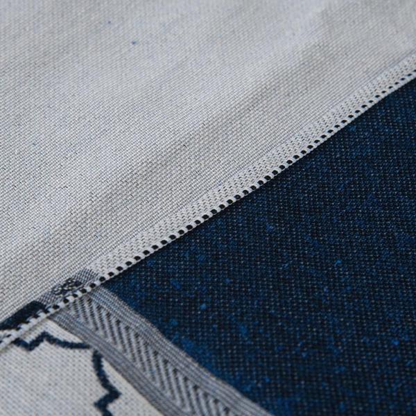 Kit Peseira Cama C/Almofadas Cheias King 5 Pçs Jacquard Azul - Gabriel Imagem de Kit Peseira Cama C/Almofadas Cheias King 5 Pçs Jacquard Azul