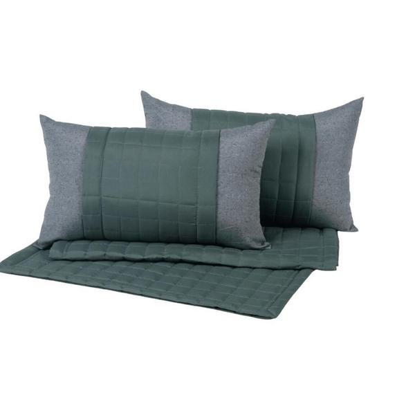 Kit Peseira Copacabana King 5 Peças 100% Poliéster Verde - Nicks Moda Casa Imagem de Kit Peseira Copacabana King 5 Peças 100% Poliéster Verde