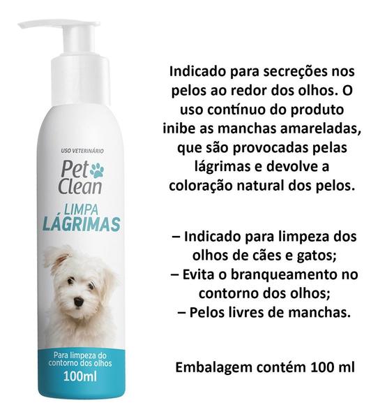 Imagem de Kit Pet Clean Banho A Seco + Desembaraço + Hidratante de Patinhas E Limpa Lágrimas