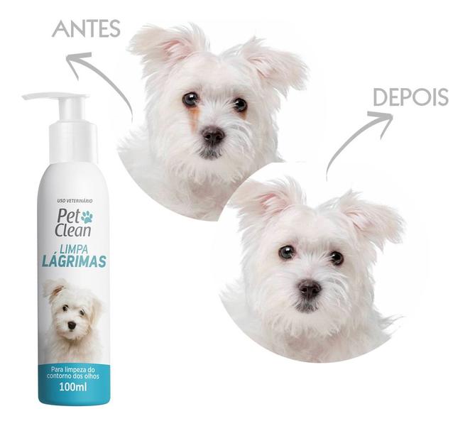 Imagem de Kit Pet Clean Banho A Seco + Desembaraço + Hidratante de Patinhas E Limpa Lágrimas