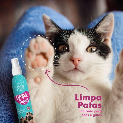 Imagem de Kit Pet Clean para Cães Cachorros - Banho A Seco 500 Ml + Limpa Patas + Perfume Pet