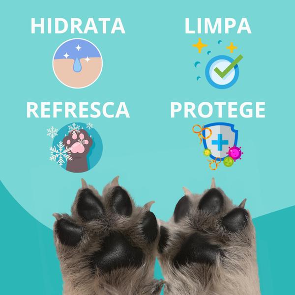 Imagem de Kit Pet Limpo com 1 Lenço Umedecido Turma da Alegria + 1 Limpa Patas Pet Clean 120ml