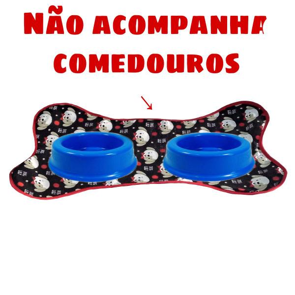 Imagem de kit pet pequeno e médio edredom pra cachorro +tapetinho pra comedouros