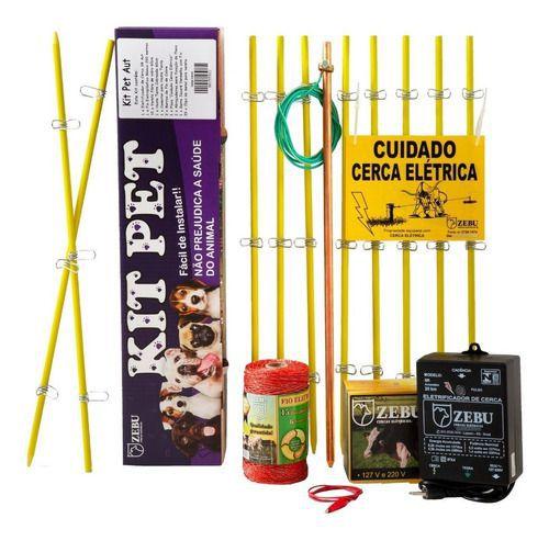 Imagem de Kit Pet Zebu - Cerca Elétrica Para Pequenos Animais