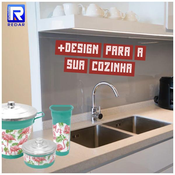 Imagem de Kit Pia Cozinha Porta Detergente Sabão Lixeira Alumínio