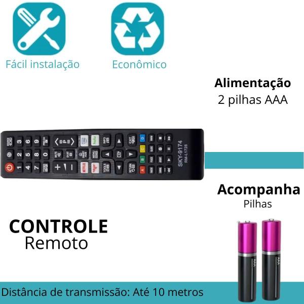 Imagem de kit pilha + Controles Remotos Para TV TV  Universal 4K com Pilhas Inclusas