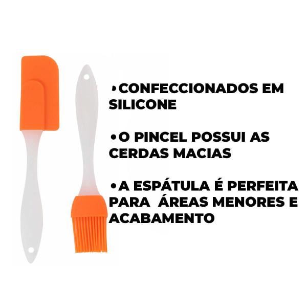 Imagem de Kit Pincel E Espátula De Silicone Cozinha Western 1894