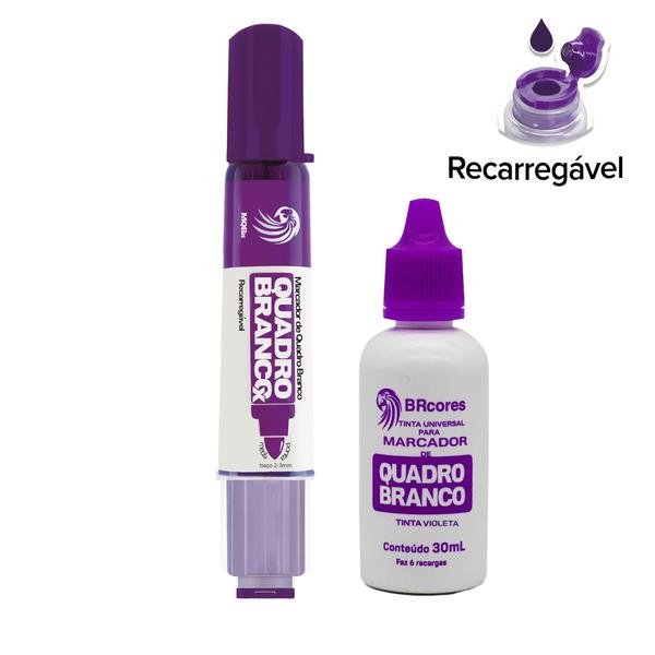 Imagem de KIT - Pincel Marcador QBX + Tinta p/ Quadro Branco 30ML