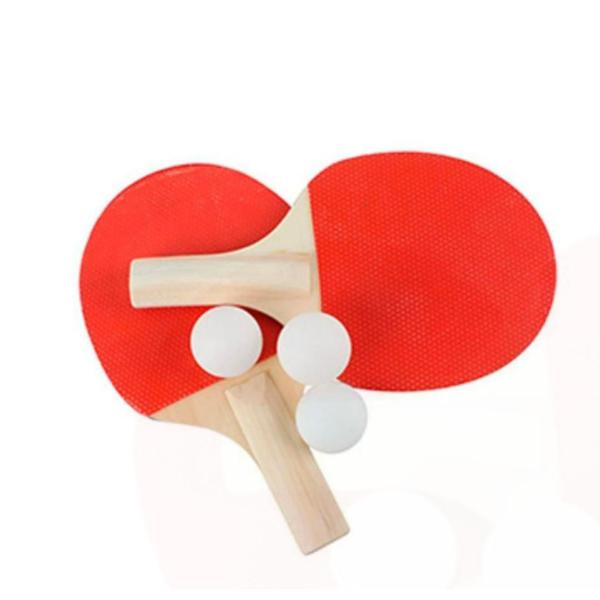 Imagem de Kit Ping Pong C/ 2 Raquetes + 3 Bolinhas Tênis de Mesa