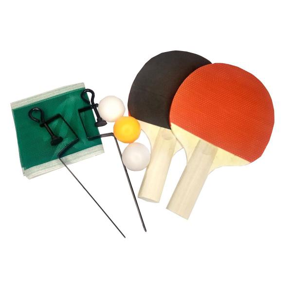 Imagem de Kit Ping Pong Gold Sports Lazer - 2 raques 3 bolas rede e suporte