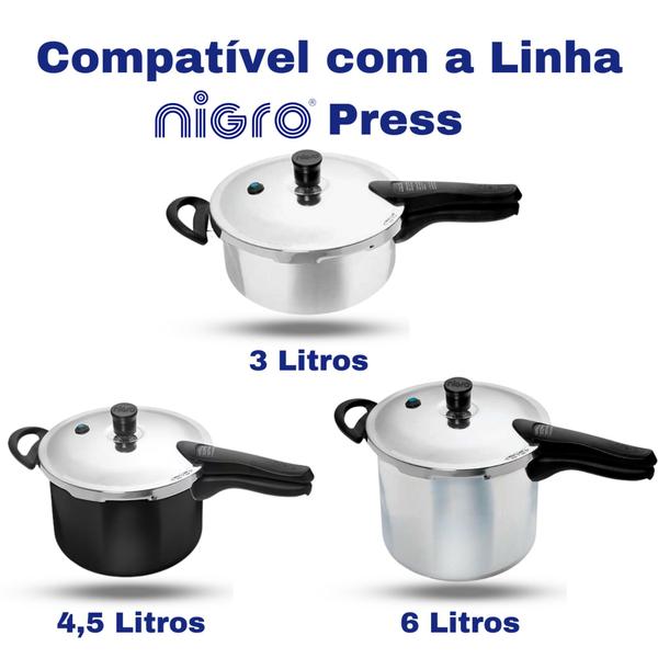 Imagem de Kit Pino E Válvula Nigro Press Original Para Panela Pressão