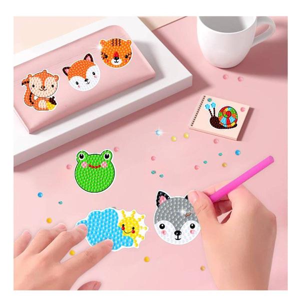Kit Pintura Diamante 5D Adesivos Infantil 43un 2 Canetas DIY Criativo Artesanato Ponto Cruz - Diamond Imagem de Kit Pintura Diamante 5D Adesivos Infantil 43un 2 Canetas DIY Criativo Artesanato Ponto Cruz