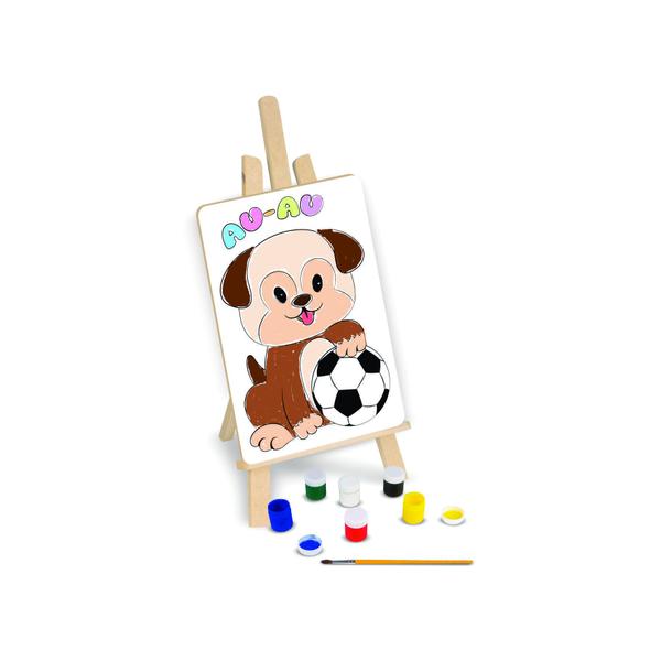 Imagem de Kit Pintura Educativa Infantil Pets Animais Em Madeira 45 Cm