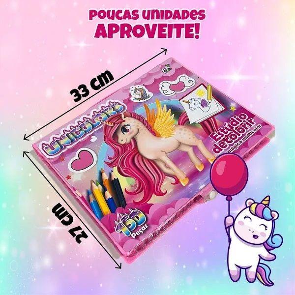 Imagem de Kit Pintura Estojo 150 Peças Unicornio