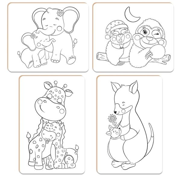 Kit Pintura Infantil Com Cavalete Mamãe E Bebê Tintas Telas Em Madeira Nig Brinquedos Imagem de Kit Pintura Infantil Com Cavalete Mamãe E Bebê Tintas Telas Em Madeira Nig Brinquedos