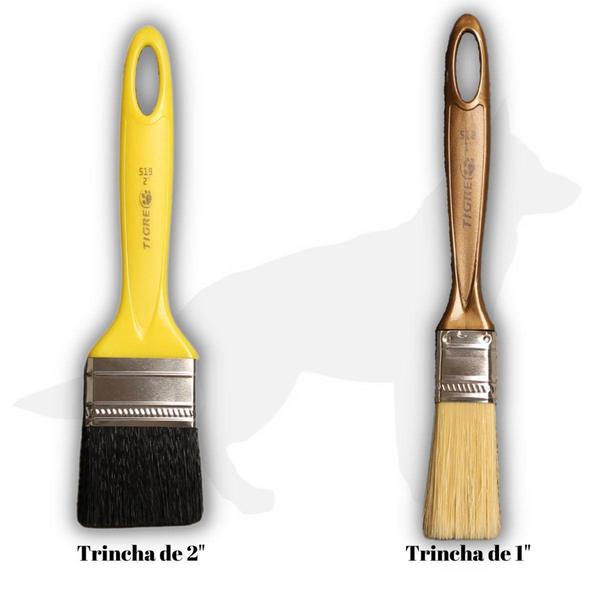 Imagem de Kit Pintura Profissional Multiuso Tigre 10 Peças Rolo Tinta