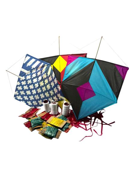 Kit Pipas Atacado 70un + 70 rabiolas + 70 rolo linha dezinho - Blook Imagem de Kit Pipas Atacado 70un + 70 rabiolas + 70 rolo linha dezinho