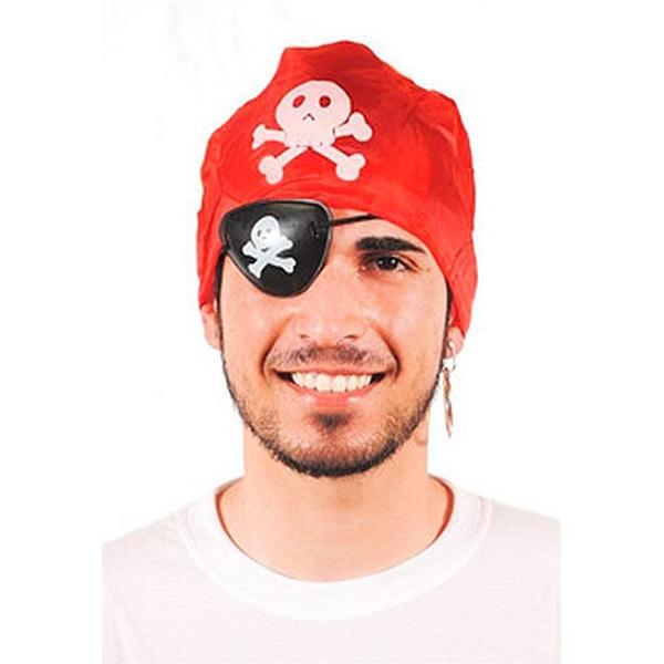 Imagem de Kit Pirata Com Bandana Brinco E Tapa Olho Carnaval Festa