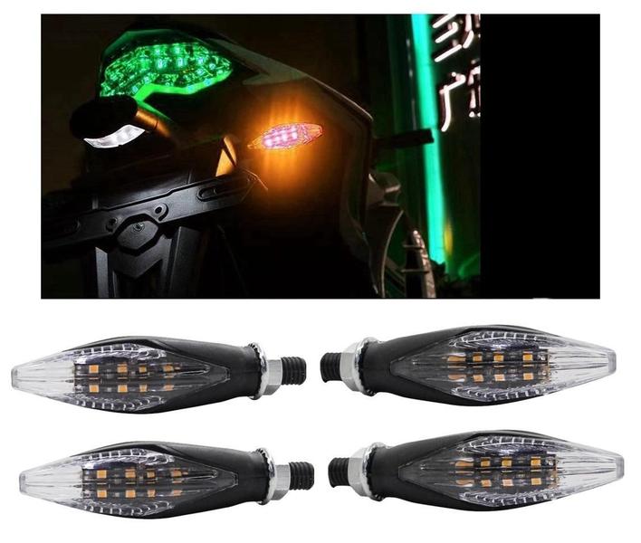 Imagem de Kit Pisca Led Universal Para Moto Amuleto 4 Peças