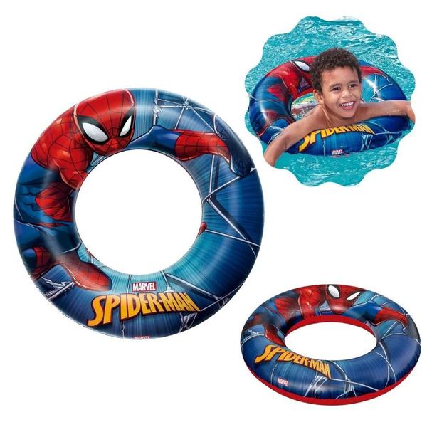 Imagem de Kit Piscina 3000 Lts Armacao Mor + Capa e Forro + Boia Inflavel do Homem-aranha