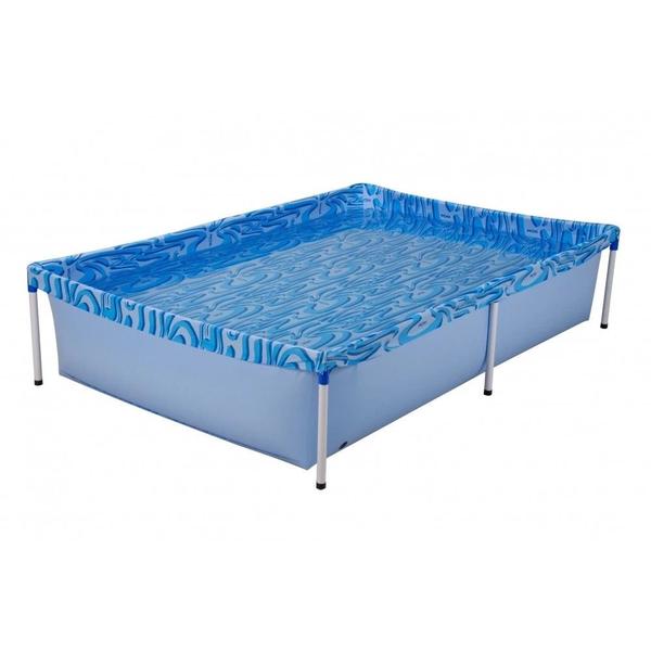 Imagem de Kit Piscina de Armacao Infantil 1000l + Boia de Braco Azul  Mor 