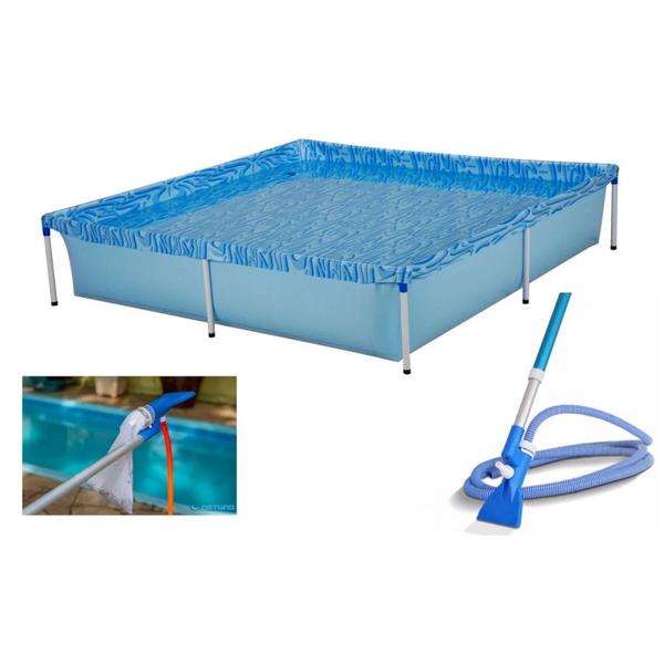 Imagem de Kit Piscina de Armacao Infantil 1500 Litros + Aspirador Venturi