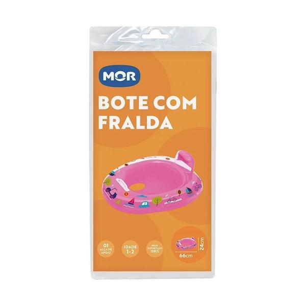 Imagem de Kit Piscina Infantil 1000 L + Bote Fralda Rosa + Lanca Agua de Bichinhos