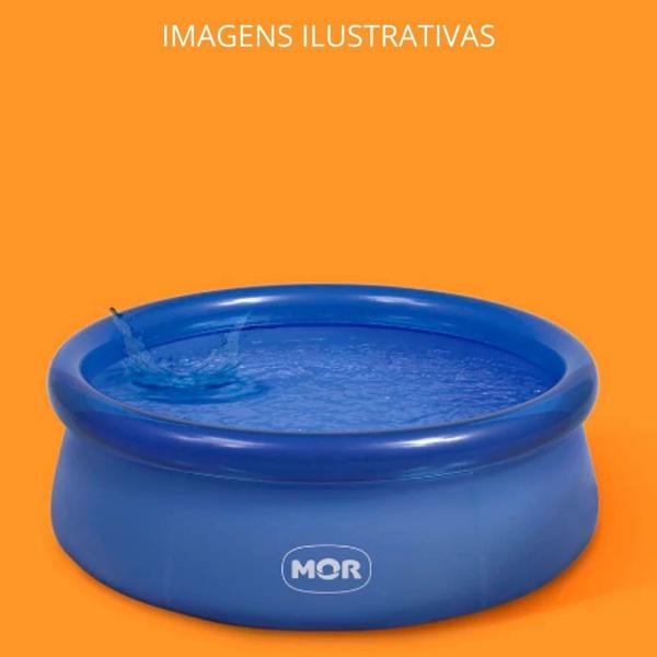 Imagem de Kit Piscina Infantil 1000 Litros Mor Redonda Inflavel + Forro de Protecao