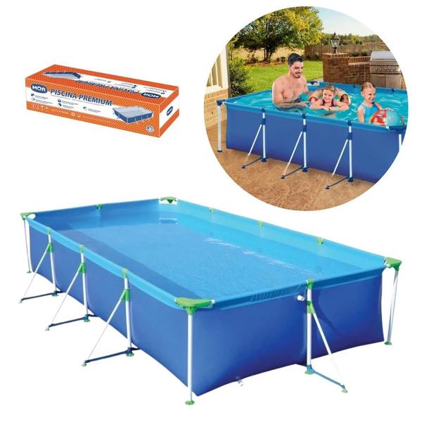 Imagem de Kit Piscina Premium 6200 L+ Oculos Natacao Infantil Azul+ Bola 40 Cm  Mor 