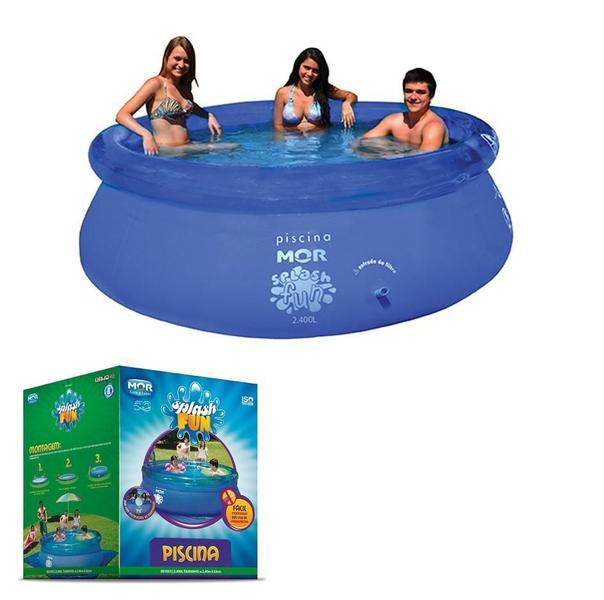 Imagem de Kit Piscina Splash Fun 2400L + Filtro Bomba 2.200L/H - 220V