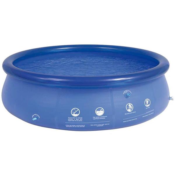 Imagem de Kit Piscina Splash Fun 3400 litros MOR 2,70m - Borda Inflável