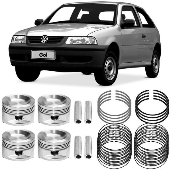 Imagem de Kit Pistão Anel Std Gol G3 1.0 99 A 2001 Gasolina Metal Leve