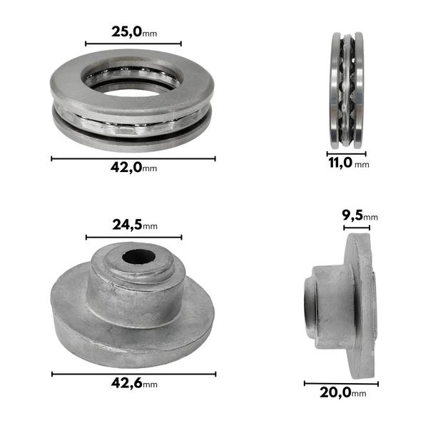 Imagem de Kit Pistão Rolamento Axial Excentrico Came Compatível com Desobstruidora WAP New Eco Wash Ultra 2200