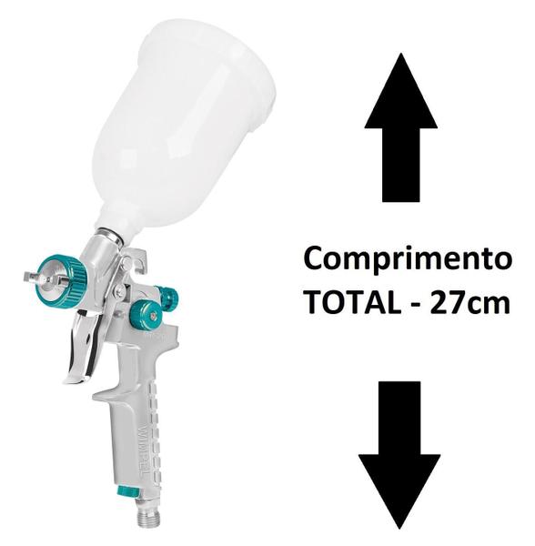 Imagem de Kit Pistola Pintura 1.0Mm Ad Mp201 + Luva Epi Smart