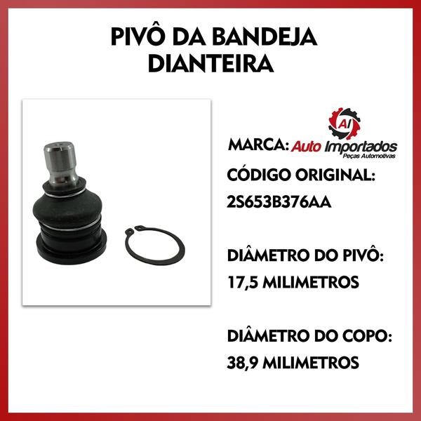 Imagem de Kit Pivô Leque Suspensão Dianteira New Fiesta 2011 Até 2019