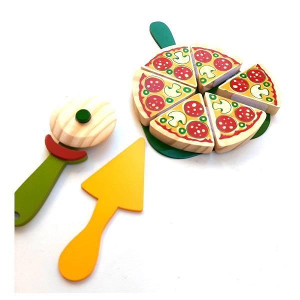 Imagem de Kit Pizza Brinquedo em Madeira