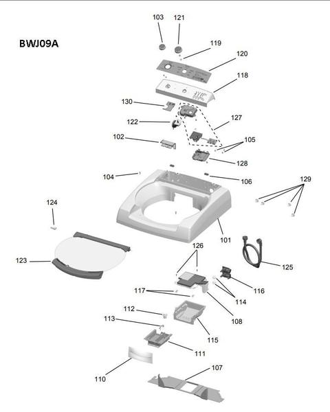 Imagem de Kit Placa Compatível Lavadora Brastemp 9Kg Bwj09A Bws09A