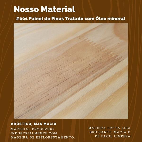 Imagem de Kit Placa de Madeira Pinus Premium 12cmx18cmx15mm - Ecológico - Decoração - DIY - Artesanato - Painel Rústico - Corte CNC - Chapa Natural - Pintura