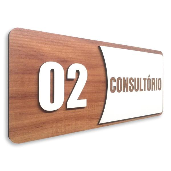 Imagem de Kit Placa De Sinalização Consultório  Com 5 Peças