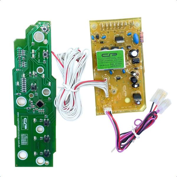 Imagem de KIT Placa Interface Potencia Adesivo Suporte Brastemp Bwc10