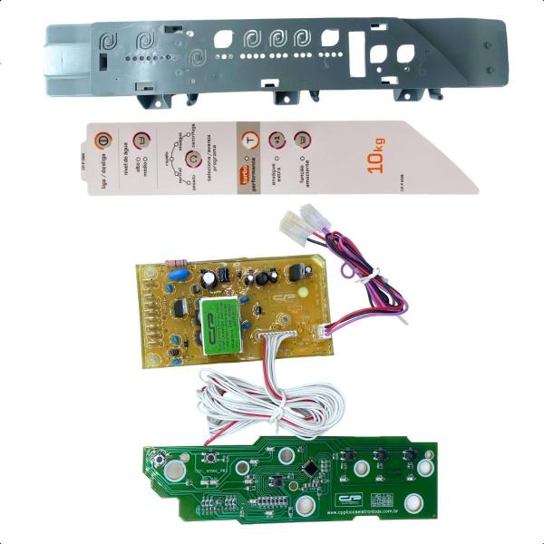 Imagem de Kit Placa Interface Potencia Adesivo Suporte Brastemp Bwc10