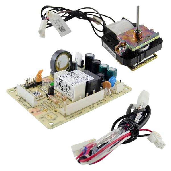 Imagem de Kit Placa Sensor Micro Motor Ventilador 127V para Refrigerador Electrolux DF47 / DF50 / DF50X / DFW50 / DW49X / DW50X -