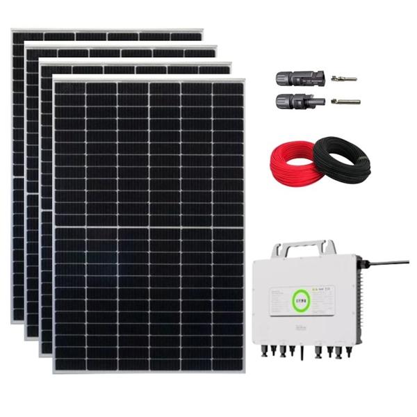 Imagem de Kit Placa Solar 208,8kwh/mês Microinversor SAJ Painel Monocristalino