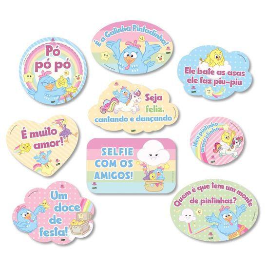 Imagem de Kit Placas Galinha Pintadinha Candy  - Festcolor - 09Un