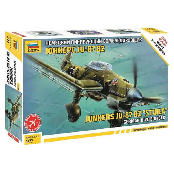 Imagem de Kit Plástico Avião Junkers Ju-87 B2 Stuka 1/72 Zvezda Zve7306