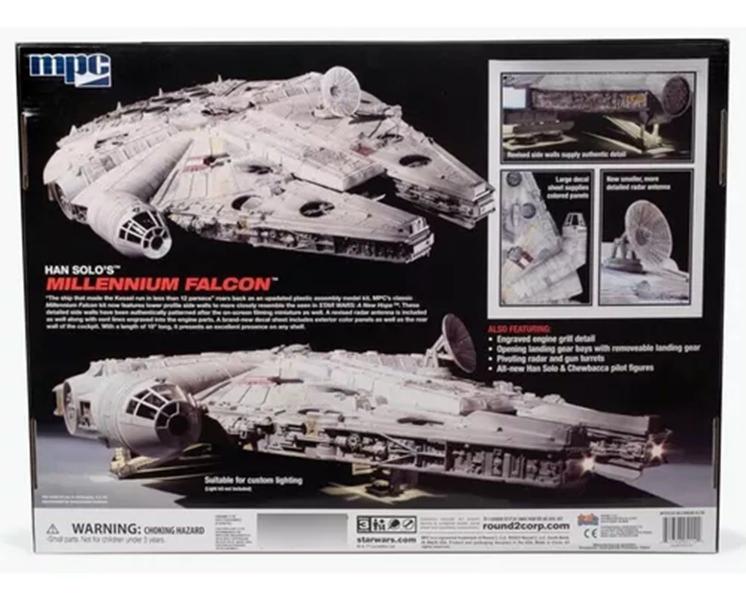 Imagem de Kit Plástico Star Wars Han Solos Millennium Falcon 1:72